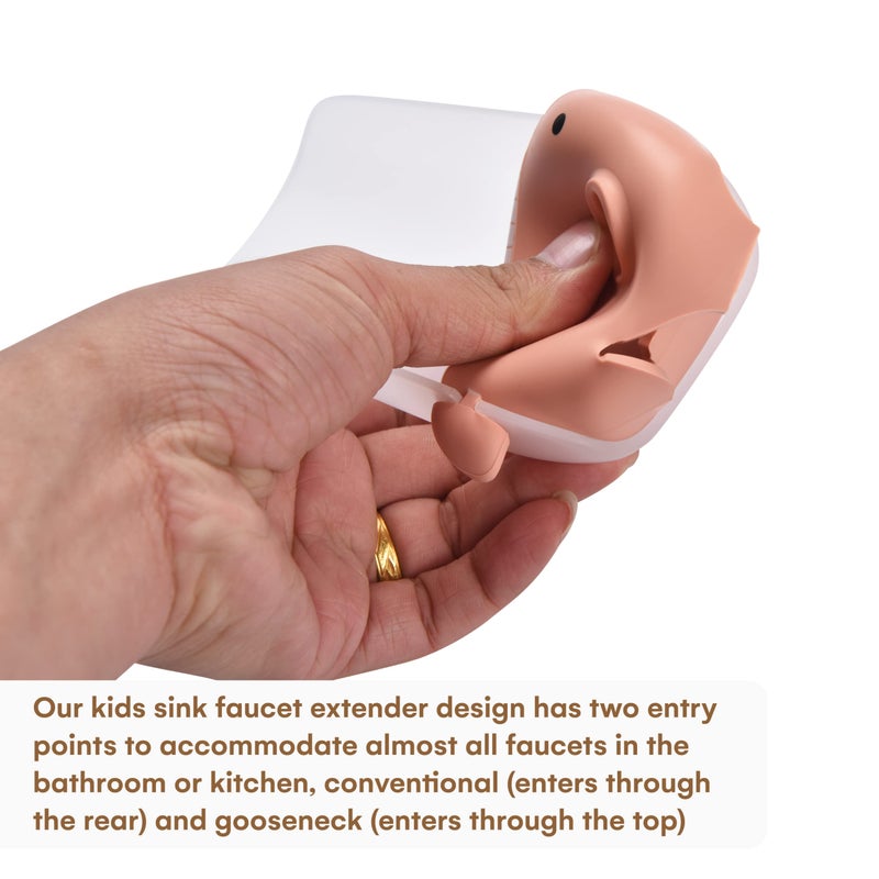 Childlike Behavior Set of 2 Bathtub Faucet Extender - Bathroom Sink Water Faucet Extension - Spout Faucet Extenders for Toddlers and Kids - Practice Hand Washing Independence and Hygiene Awareness - Image 3